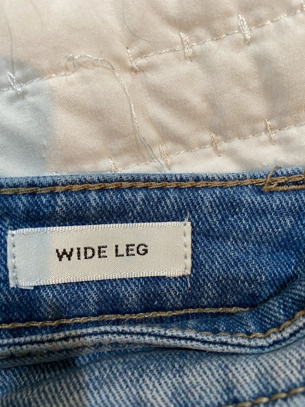 Anne Klein Light Blue Wide Leg Jeans - Picture 4 of 5